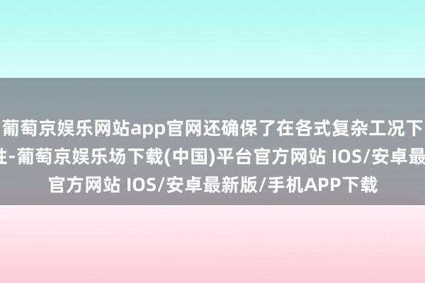 葡萄京娱乐网站app官网还确保了在各式复杂工况下电力供应的延续交性-葡萄京娱乐场下载(中国)平台官方网站 IOS/安卓最新版/手机APP下载