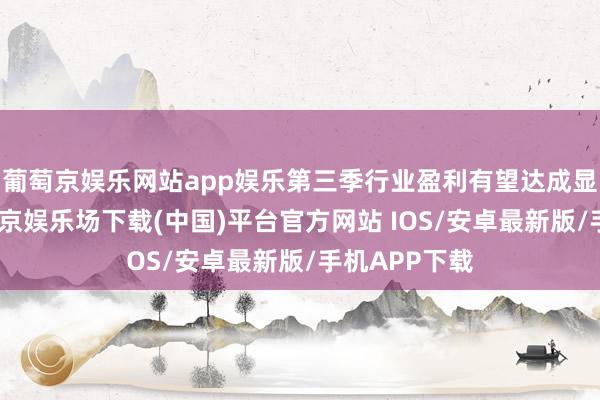 葡萄京娱乐网站app娱乐第三季行业盈利有望达成显耀增长-葡萄京娱乐场下载(中国)平台官方网站 IOS/安卓最新版/手机APP下载