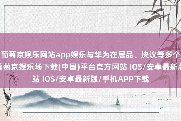 葡萄京娱乐网站app娱乐与华为在居品、决议等多个档次进行合营-葡萄京娱乐场下载(中国)平台官方网站 IOS/安卓最新版/手机APP下载