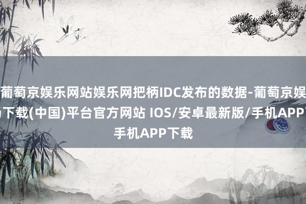 葡萄京娱乐网站娱乐网把柄IDC发布的数据-葡萄京娱乐场下载(中国)平台官方网站 IOS/安卓最新版/手机APP下载