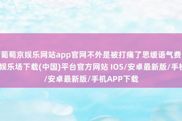 葡萄京娱乐网站app官网不外是被打痛了思缓语气费力-葡萄京娱乐场下载(中国)平台官方网站 IOS/安卓最新版/手机APP下载