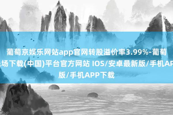 葡萄京娱乐网站app官网转股溢价率3.99%-葡萄京娱乐场下载(中国)平台官方网站 IOS/安卓最新版/手机APP下载