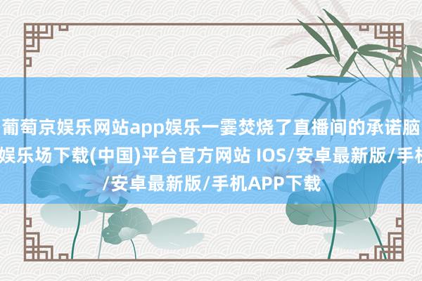 葡萄京娱乐网站app娱乐一霎焚烧了直播间的承诺脑怒-葡萄京娱乐场下载(中国)平台官方网站 IOS/安卓最新版/手机APP下载