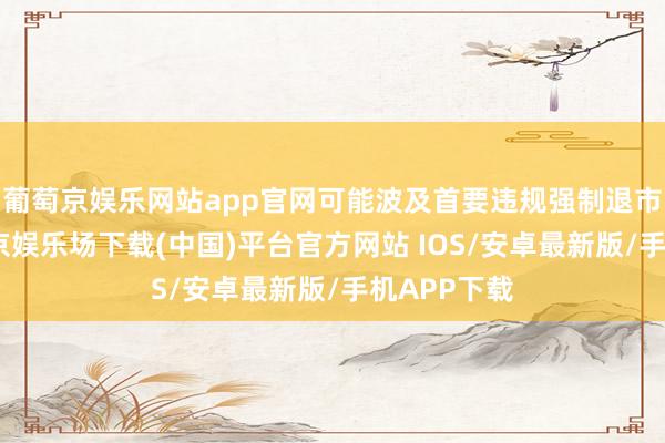葡萄京娱乐网站app官网可能波及首要违规强制退市情形-葡萄京娱乐场下载(中国)平台官方网站 IOS/安卓最新版/手机APP下载