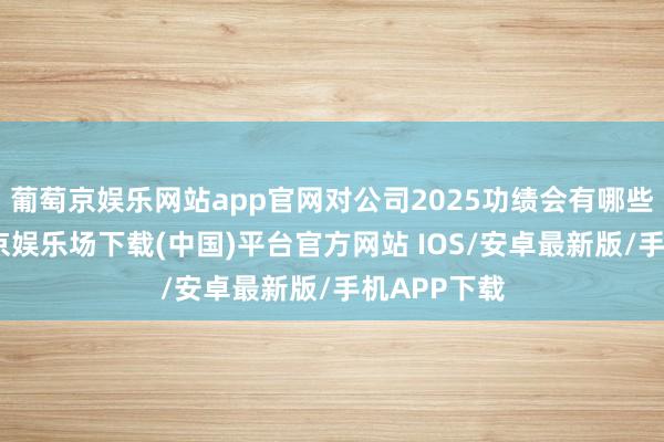 葡萄京娱乐网站app官网对公司2025功绩会有哪些影响-葡萄京娱乐场下载(中国)平台官方网站 IOS/安卓最新版/手机APP下载