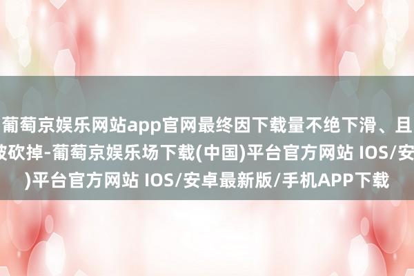葡萄京娱乐网站app官网最终因下载量不绝下滑、且每天烧掉无数算力而被砍掉-葡萄京娱乐场下载(中国)平台官方网站 IOS/安卓最新版/手机APP下载